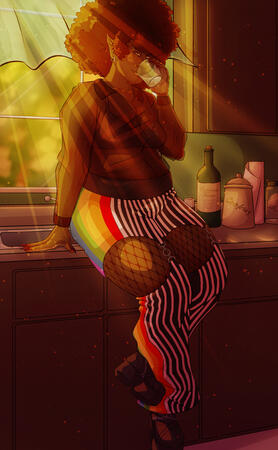 Blair - Sitting on Counter